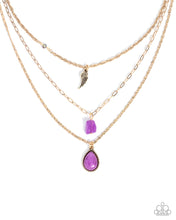Load image into Gallery viewer, Angelic Anthem Purple Necklace