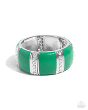 Load image into Gallery viewer, Colored Cameo Green Bracelet
