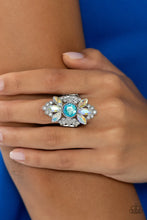 Load image into Gallery viewer, Glisten Here Blue Ring