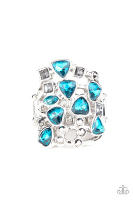 Glitter Flirt Blue Ring
