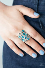 Load image into Gallery viewer, Glitter Flirt Blue Ring