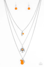 Load image into Gallery viewer, Soar With the Eagles Orange Necklace