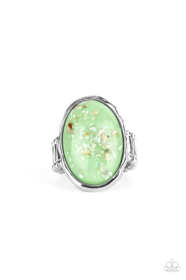 Glitter With Envy Green Ring