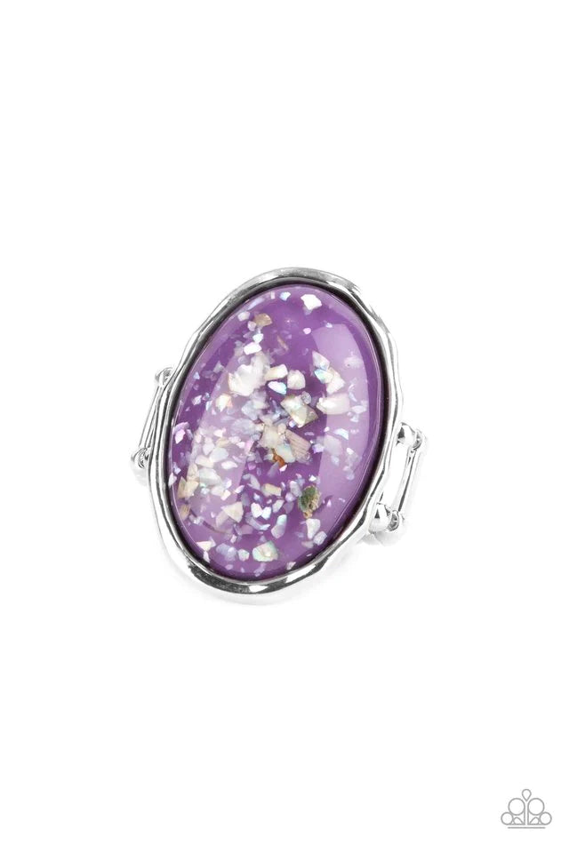 Glitter With Envy Purple Ring
