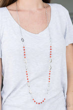 Load image into Gallery viewer, Sparkling Sophistication Orange Necklace
