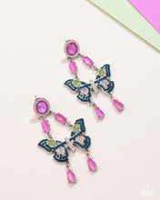 Load image into Gallery viewer, Fluttering Finish Multi Post Earrings