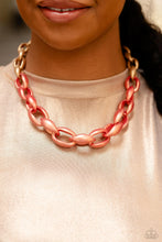 Load image into Gallery viewer, Statement Season Orange Necklace