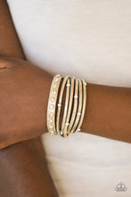 Load image into Gallery viewer, Catwalk it Off Gold Triple Wrap