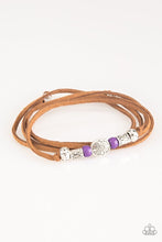 Load image into Gallery viewer, Clear a Path Purple Tie Triple Wrap