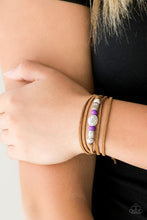 Load image into Gallery viewer, Clear a Path Purple Tie Triple Wrap