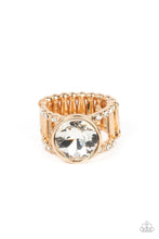 Load image into Gallery viewer, High Roller Sparkle Gold Ring