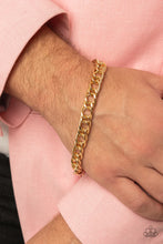 Load image into Gallery viewer, Game Changing Couture Gold Men’s Bracelet