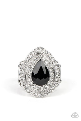 Icy Indulgence Black Ring