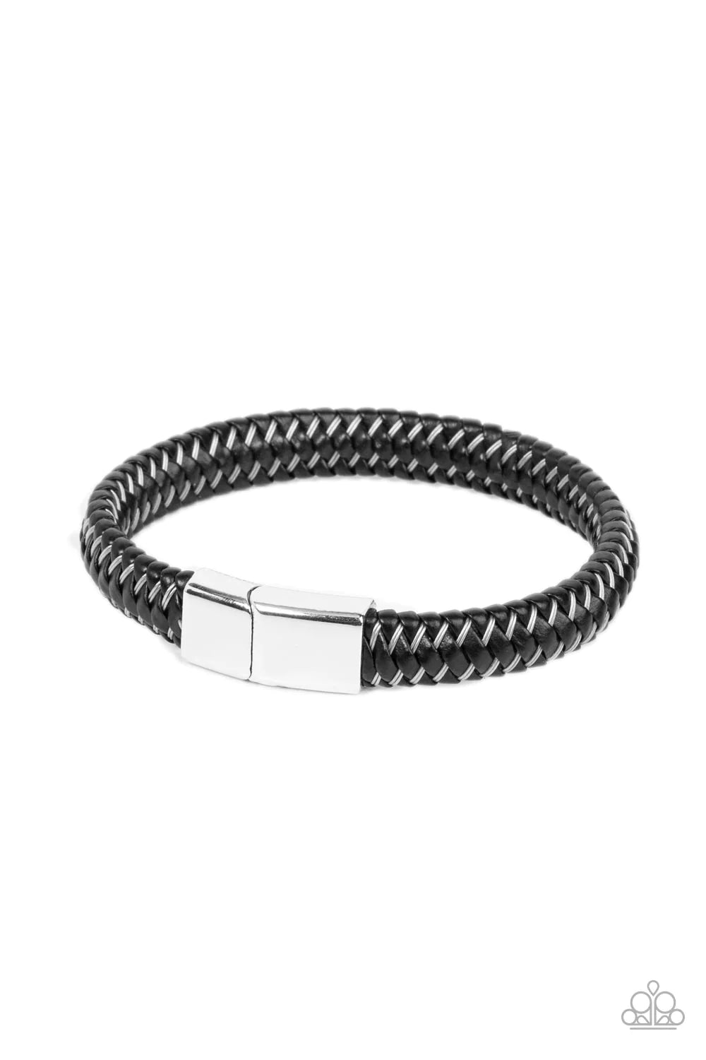 Haute Breaker Silver Magnetic Men’s Bracelet