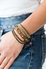 Load image into Gallery viewer, Totally Rockable Brass Triple Wrap