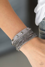 Load image into Gallery viewer, Totally Rockable Silver Triple Wrap