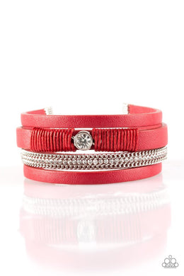 Catwalk Craze Red Clasp Wrap
