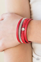Load image into Gallery viewer, Catwalk Craze Red Clasp Wrap