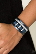 Load image into Gallery viewer, Fame Night Blue Clasp Wrap