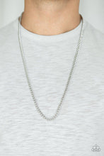 Load image into Gallery viewer, First Rule Fight Club Silver Necklace