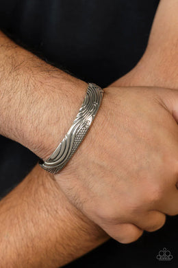 Tidal Trek Silver Men’s Cuff