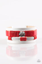 Load image into Gallery viewer, Wildflower Wanderlust Red Clasp Wrap
