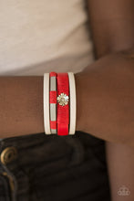 Load image into Gallery viewer, Wildflower Wanderlust Red Clasp Wrap