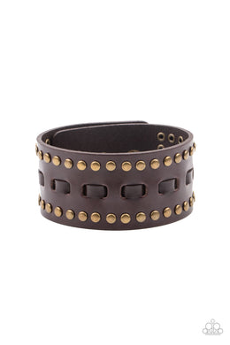 A Roam With a View Brown Snap Bracelet