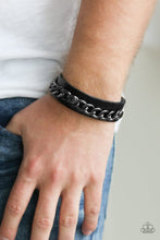 Load image into Gallery viewer, Be the CHAINge Black Snap Bracelet