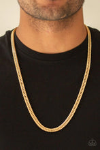 Load image into Gallery viewer, Knockout King Mens Gold Necklace