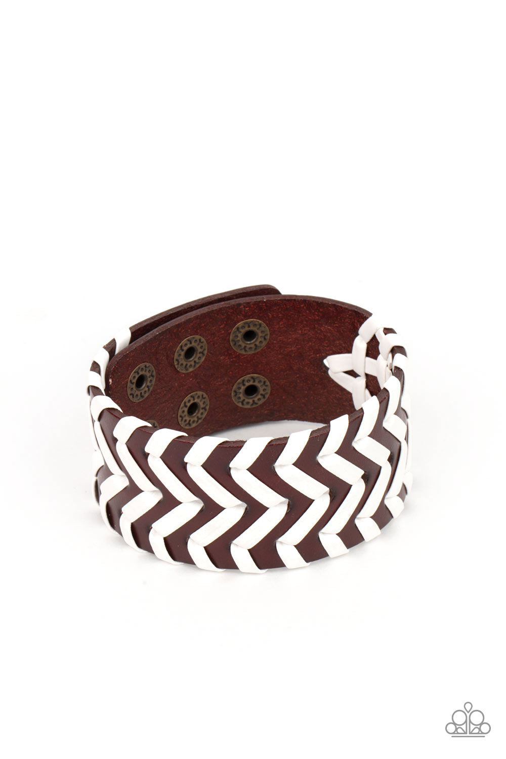 Biker Badlands Brown Snap Bracelet