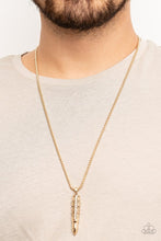 Load image into Gallery viewer, Mysterious Marksman Mens Gold Necklace