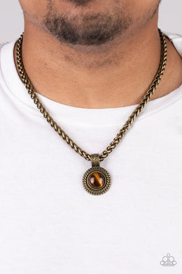 Pendant Dreams Mens Brass Necklace