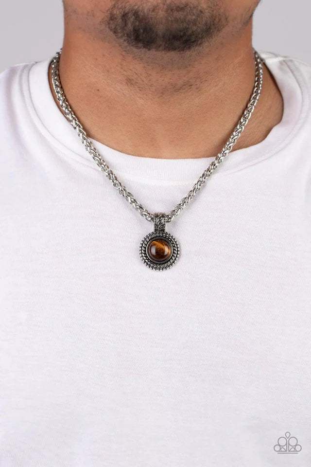 Pendant Dreams Mens Brown Necklace