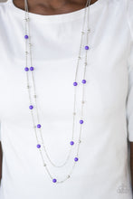 Load image into Gallery viewer, Beach Party Pageant Purple Necklace