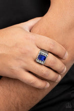 Load image into Gallery viewer, Metro Magnate Blue Men’s Ring