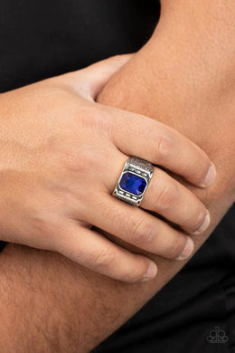 Metro Magnate Blue Men’s Ring