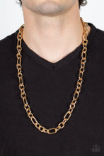 Load image into Gallery viewer, Ringside Throne Mens Gold Necklace