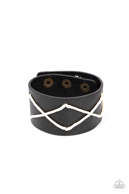 Cottagecore Couture Black Snap Bracelet
