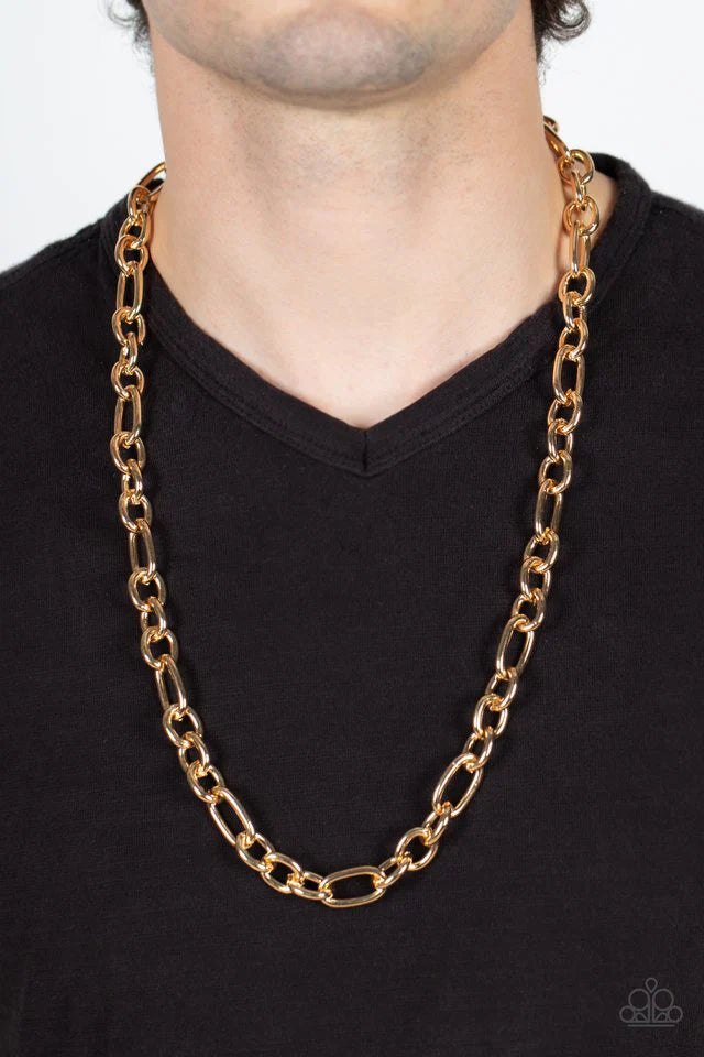 Ringside Throne Mens Gold Necklace