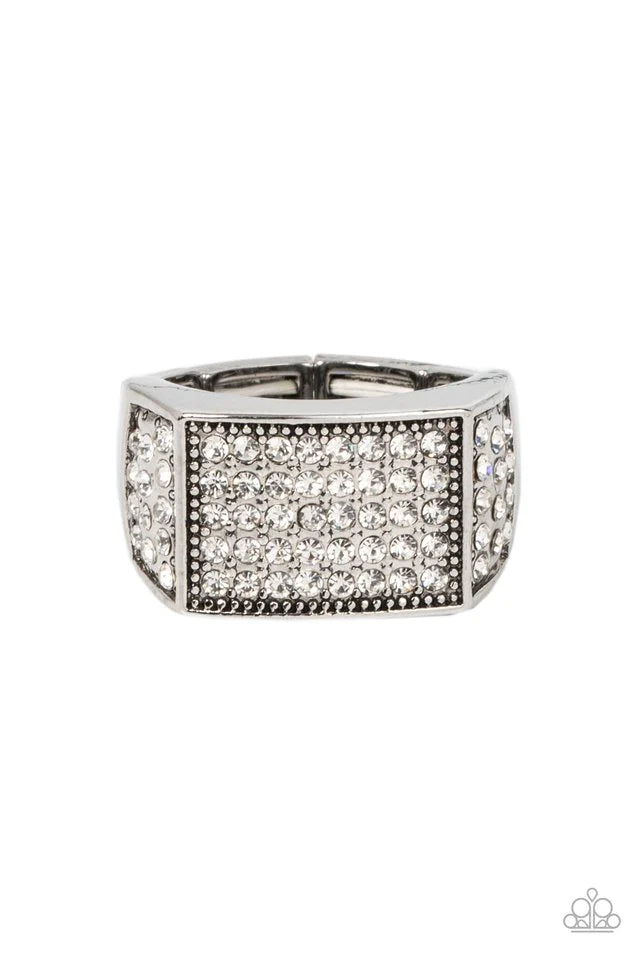 Metro Merger White Men’s Ring