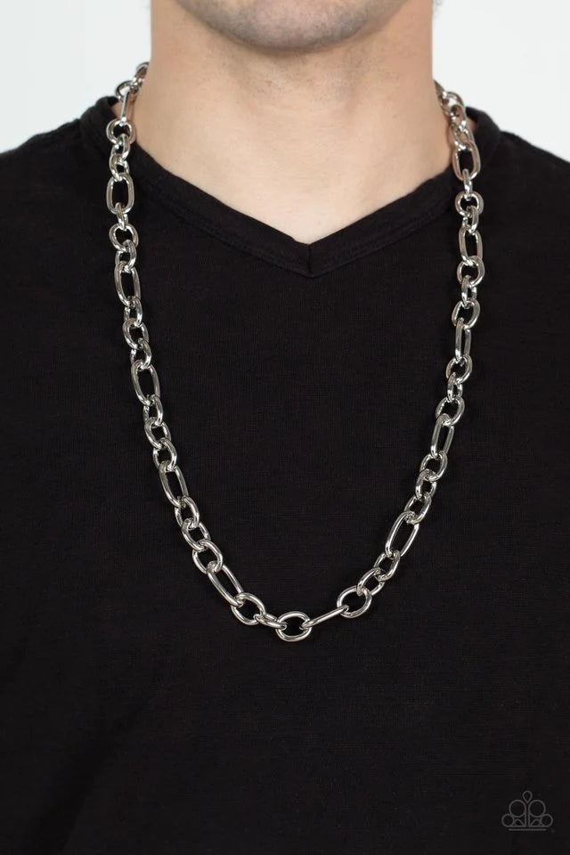 Ringside Throne Mens Silver Necklace