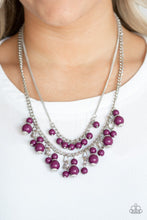Load image into Gallery viewer, Beautifully Beaded Purple Necklace
