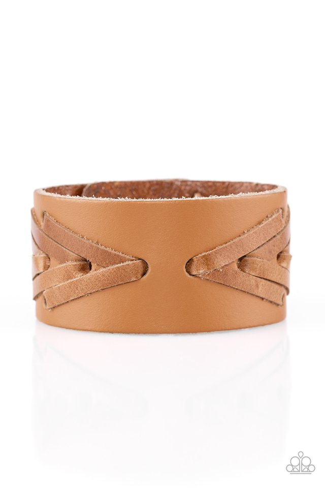 Cowboy Country Brown Snap Bracelet