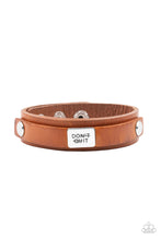 Load image into Gallery viewer, Don’t Quit Now Brown Snap Bracelet
