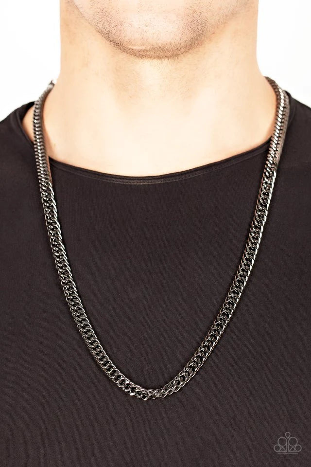 Standing Room Only Mens Black Necklace