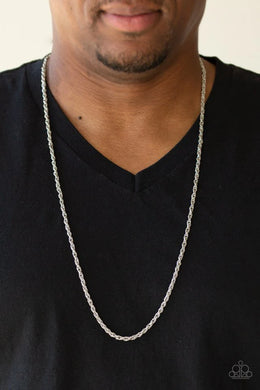 The Go To Guy Mens Silver Necklace