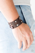 Load image into Gallery viewer, Downright Desperado Brown Snap Bracelet