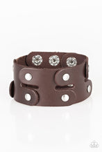 Load image into Gallery viewer, Downright Desperado Brown Snap Bracelet