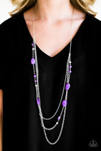 Load image into Gallery viewer, Belize It Or Not Purple Necklace
